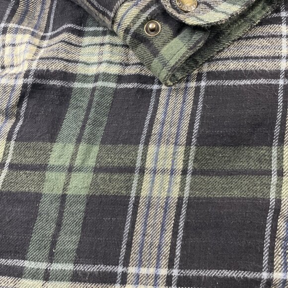 Canyon Guide Outfitters Flannel Shirt Jacket Men’s M Quilt Lined Chore Snap Up - Picture 11 of 11